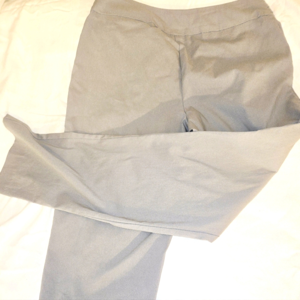 Jm Collection LUNAR GREY Women's Studded Pull-on Tummy Control Pants US size Med